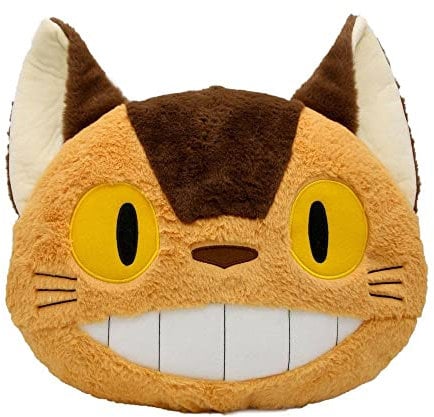 Semic Distribution Mein Nachbar Totoro Plüsch- Kissen Catbus orange/braun, aus 100% Polyester, in Polybeutel.