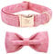 Elegant little tail Rosa Buntes Hundehalsband, bequemes Hundehalsband mit Schleife, Haustierhalsband, weiche Fliege, Hundehalsbänder für kleine Welpen