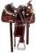 Wonder Wish Western-Pferd-Sattelfass Racing Rodeo, Kristall, silberfarbene Nieten, Premium-Leder-Sattel-Set (Größe 14)