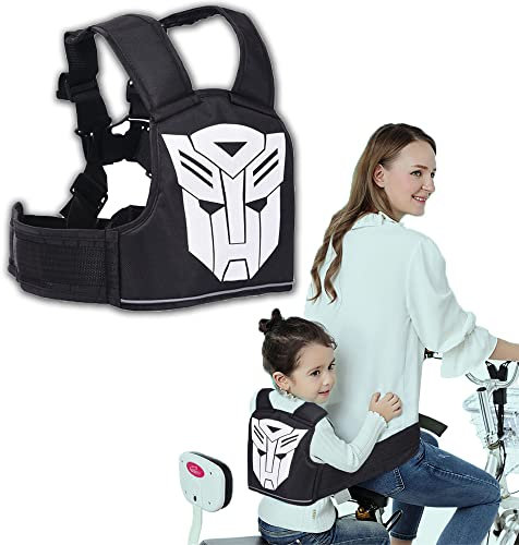 LIBRNTY Motorrad Kinder Gürtel,Kinder Einstellbar Motorrad Gurt,mit 4 - in - 1 Schnalle atmungsaktives Material mit Reflektierendes Material,Geeignet für Kinder zwischen 2 und 12 Jahren