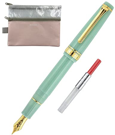 Generisch Sailor Professional Gear Slim Shikiori Fountain Pen (MF) with Converter and Pencil Box (Japan Import) (Dragon Palace (11-1227-301))