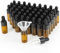XiYee 50 Pack Mini Pipettenflasche,3ml/5ml Transparente Glasflasche mit Tropfpipette,für Ätherisches Öl,Aromatherapie, Massage, Duftöl Probe (Braun 50pcs) (3ML)