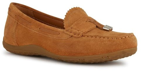 Geox Femme D Vega MOC A Moccasin, Cognac, 36 EU
