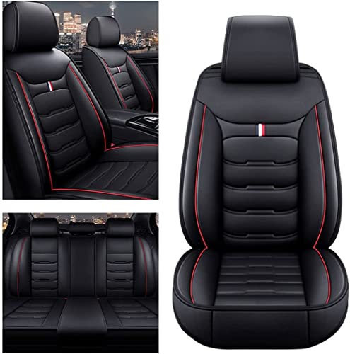 TLORA Auto Leder Sitzbezüge für Nissan Qashqai J10 J11 J12, Airbag kompatibel Allwetter Leder Komfortables sitzbezüge Autozubehör,B
