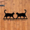 Numéros de maison de chat noir personnalisés pour l'extérieur moderne, panneaux d'adresse de grotte de chat, numéros d'adresse pour la maison