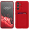 kwmobile Handyhülle kompatibel mit Samsung Galaxy A54 5G Hülle - Handy Cover mit Fach für Karten - in Rot