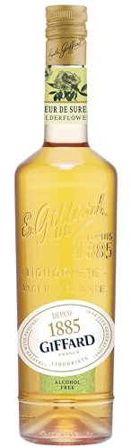 GIFFARD - Fleur de Sureau Sans Alcool - Recette Française - Florale et Rafraîchissante - 70 cl