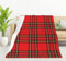 HGOD DESIGNS Rotes Karomuster, traditionelles schottisches Schottenkaromuster, Überwurf, Decke, Dekoration, gemütlich, warm, für Zuhause, Schlafzimmer, Sofa, Büro, 127 x 152,4 cm