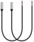 HIEbee 2-Pack Ersatz 3.5mm Buchse zu Bare Wire Open End TRS 3 Pole Stereo 1/8 3.5mm Jack Stecker Stecker Stecker Audio Kabel für Kopfhörer Kopfhörer Kabel Reparatu