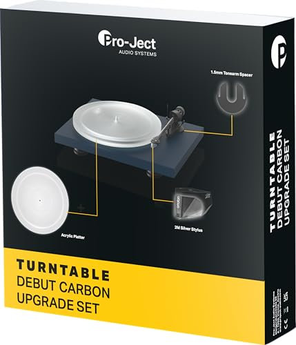 Pro-Ject Debut Upgrade Set - Migliora la qualità del suono, ACRYL IT, PICK IT 2M-SILVER, VTA IT - Nero