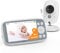 BOIFUN Babyphone mit Kamera, ohne WLAN, 4 Zoll IPS-Bildschirm mit 3-fachem Zoom, einfach zu bedienen und einzurichten, Geräuscherkennung, VOX-Modus
