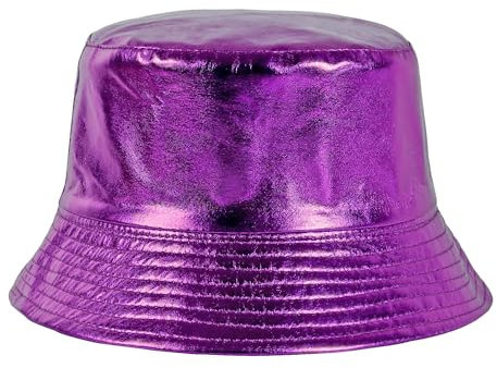JJDreams Faltbare Wendehut Flexibel Faltbar Bucket Hat Modischer UV-Schutz Anglerhut für Damen und Herren,Lila