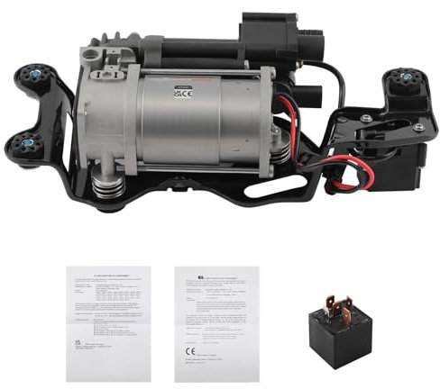 maXpeedingrods Air Suspension Compressor W/Bracket Valve Block for BMW X5 F15 X6 F16 2013-2019