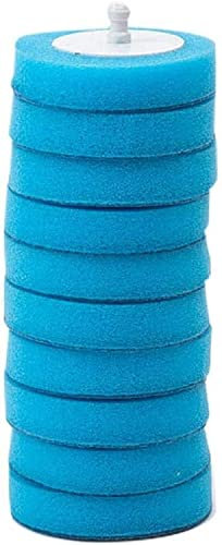 Juego de escobillas de inodoro con 10 cabezales de esponja desechables reemplazables, soporte montado en la pared, herramienta de limpieza de inodoro, soporte para cepillo de inodoro (color: cabezal