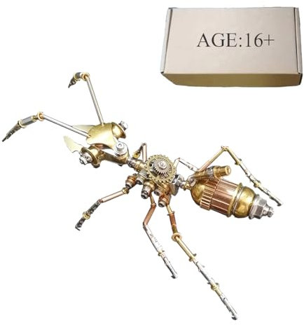 CreativeBlocker 3D Metall Puzzle- DIY Ant Figur 3D Modell Bausätze Erwachsene, Insekt Metallbaukasten Bastelset Modellbau, Steampunk Deko, Geschenk für Weihnachten Geburtstag (150+PCS)