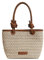 Gras-gewebte Tasche Frühling Und Sommer Stroh Handtasche Knoten Strand Urlaub Stil Strandtasche Geflochten