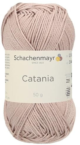 Schachenmayr (SMC) Catania Originals Garn, 1 Knäuel/Packung , jedes Knäuel 125 m, 100 % mercerisierte Baumwolle zum Stricken und Häkeln, Sport Weight, 257 Bast