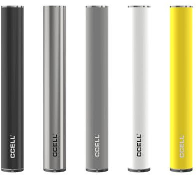 CCell M3 Battery grey, 350mAh, USB Charging, Inhalation Activated, Ultra-Slim, For 510 Threaded Atomizers or 510 Thread Cartridges for CBD and Thick Oils - No Nicotine (GREY)