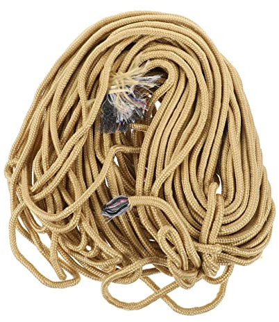 Housoutil 1stk Nylon-Seil Riemenscheiben Stangen Seile Gang Kabel Wanderseil Kragen Outdoor-Seil Hängendes Seil Rolle Schlüsselband Karabiner Gürtel Plane DIY-Seil Vorhang Kordelzug Khaki