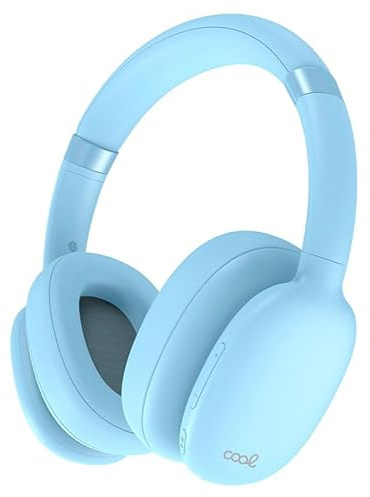Cool Auriculares Stereo Bluetooth Cascos Roller Celeste