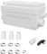 HOCANFLO 400W Macerator Pump, Quiet Copper Winding Wire Motor Sewerage Shower Lift Drain Pump for Toilet Sink Basin Shower Bathtub, 6000 L/H Maximum Flow, 2 Inlets