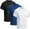 LNFINTDO 3 Pack Men's Running Shirt Quick Drying Gym Tops Short Sleeve Athletic T-Shirts Moisture Wicking Sport Tops
