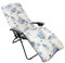 CHELY INTERMARKET Cojín Acolchado 180x55x8cm Mar Azul Exterior Tumbonas Sillas Jardín Terraza Cómodo Poliéster Respaldo Largo Palets Reclinables Sujeción Elástica Vacaciones
