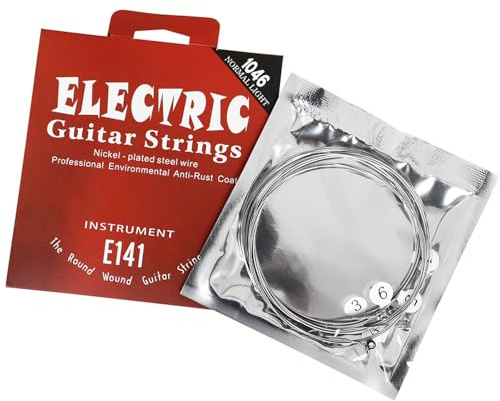 6 corde per chitarra elettrica .010-.046, con anima in acciaio al carbonio, 6 corde, perfetta intonazione