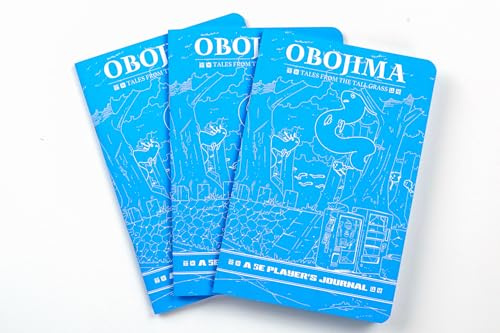 Obojima Player’s Journals - Fantasy-Themed Character Notebooks for Tabletop Roleplaying, Adventure Tracking & Worldbuilding, Official Stationery for RPG Fans - Blue