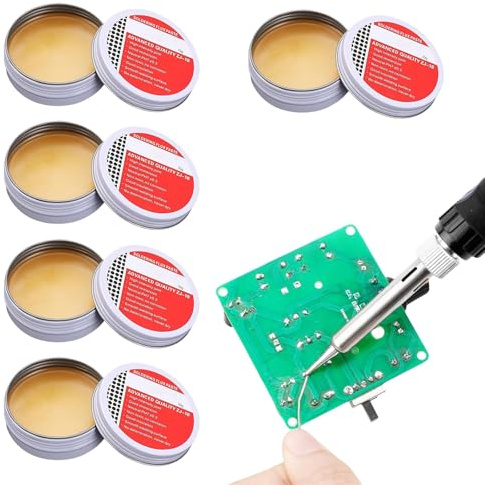 Flussante per Saldatura a Stagno,Stagno per Saldare,Pasta Saldante Stagno,Flussanti per Saldatura,Pasta Saldante,Senza Piombo Flussi per Pasta Saldante,per Meccanica,Metallo,Telefono (10g*5pc)