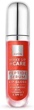 AVON Peptid Lipgloss Ruby Drip | Pflegendes Lipgloss-Serum mit Hyaluronsäure und Peptiden für Feuchtigkeit und Glanz, Rubinrot