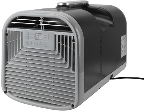 Fdit 5000BTU Portable Air Conditioner, Fast Cooling Compressor Technology with Remote Control, for Room Office Camping Tent RV Truck Up to 350 Sq Ft (UK Plug)