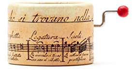 Boîte à musique faite à la main, décorée d'une écriture musicale ancienne et de la mélodie La vie en rose. Un cadeau parfait pour toutes les occasions. Esdemusica by Rocio