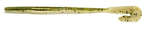Yum Lures Thump'N Worm Soft P;astic Swim Bait U-Schwanz-Angelköder, 10 Stück pro Packung, Wassermelone/Perl-Laminat