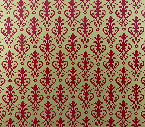Melody Jane Dolls House Victorian Red on Gold Miniature Print 1:12 Scale Wallpaper