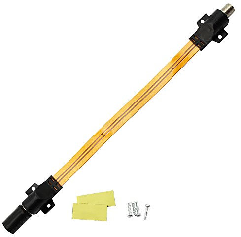 com-four® SAT HQ Antennenkabel Fensterdurchführung für Koaxialkabel ultraflach und wasserdicht (27cm - 01 Stück)