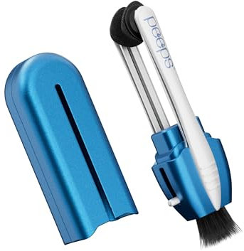 Peeps Eyeglass Cleaner - Carbon Lens Cleaning Tool for Glasses, Spectacles, Sunglasses, Reading Glasses - No Wipes or Cloth (Matte Blue)