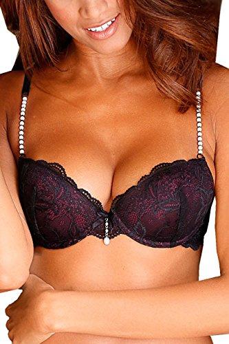 Lascana Damen Push-up-BH | mit verführerische Spitze