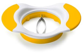 Ibili 744200 Dénoyauteur à Mangue INOX/Plastique Jaune 19 x 12 x 4 cm