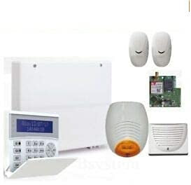 AMC Allarme ANTIFURTO Elettronica Kit 534 con Centrale X824 Completo di MODULO XGPRS 2 SENSORI Tastiera E Sirene
