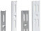 PRIOstahl® WANDSCHIENEN für REGALTRÄGER | 2 x SCHIENEN | 2-reihig | 1000 mm | Silber | Regalhalter Wandregal Regalbodenträger Regal Regalwinkel