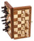 Square - Schach Schachspiel aus Holz - MAGNETISCHE Basic - 27 x 27 cm - Schachfiguren & Schachbrett aus Holz