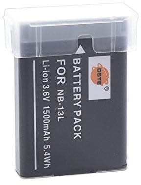 DSTE NB-13L Spare Battery Compatible for Canon PowerShot G5X G7X G9X, G5X Mark II, G7X Mark II, G9X Mark II, SX720 HS, SX730 HS,SX620 HS,G1 X Mark III Camera