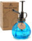 OFFIDIX Bouteille de pulvérisation d'arrosage en Verre, Vaporisateur de Style Vintage de 6,3 po de Haut avec Pompe en Plastique Bronze Haut Une Bouteille de Vaporisateur d'arrosage (Bleu Clair)