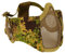 Aoutacc Airsoft Mesh Maske, Half Face Mesh Masken mit Gehörschutz für CS/Hunting/Paintball/Shooting-PG