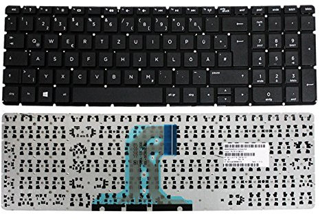 Gintai Tastiera Nera Qwertz Ricambio per HP Pavilion 250 G4 255 G4 256 G4 15-ac10 15-ac000