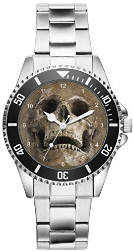 KIESENBERG Totenkopf Uhr Skull- sportliche Armbanduhr im Skull-Design - Stilvolle Gothic Herren-Uhr - Geschenkidee für Rocker-& Gothic-Fans - 20563