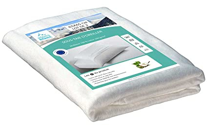 Alpes Blanc Lot de 2 sous taies d'oreillers en Coton/Housse protège Oreiller Antistatique Set de 2/ Protection pour Oreiller (60_x_60_cm)