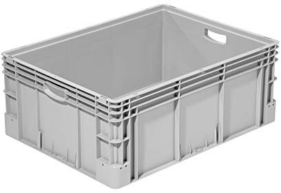 Stapelbehälter stark 800x600x320 mm | Eurobehälter | Stapelbox Farbe grau