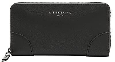 Liebeskind Berlin Audre Sally Geldbörse, Black, Large (HxBxT 9.4cm x18.8cm x2.0cm)